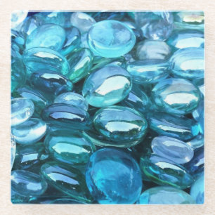 Aqua Glass Stones Coaster