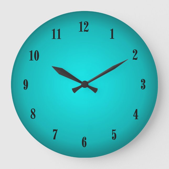 Aqua Glow Large Clock (Front)
