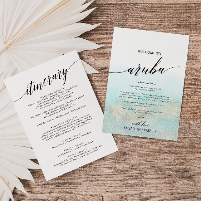 Aqua Gold Beach Aruba Welcome Letter & Itinerary (Creator Uploaded)