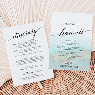 Aqua Gold Beach Hawaii Welcome Letter & Itinerary