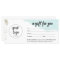 Aqua Gold Business Gift Certificate With Logo