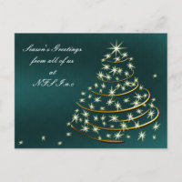 Aqua Gold Christmas Tree Corporate