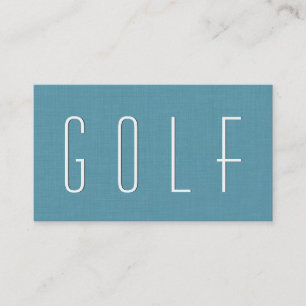 Aqua GOLF THEME Simple Style V70 Business Card
