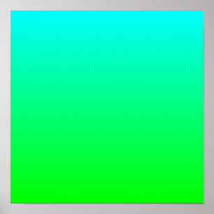 Aqua Gradient Print