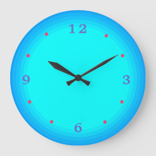 Aqua/green/ Blue Red > Kitchen Clock