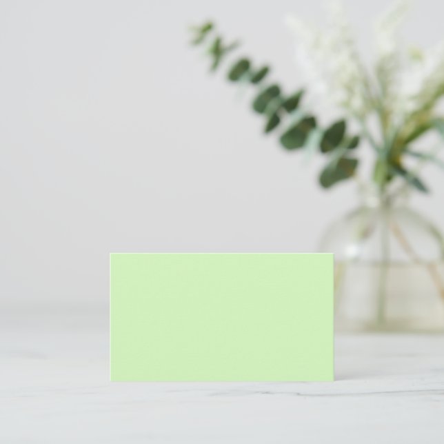 Aqua Green Business Card (Standing Front)