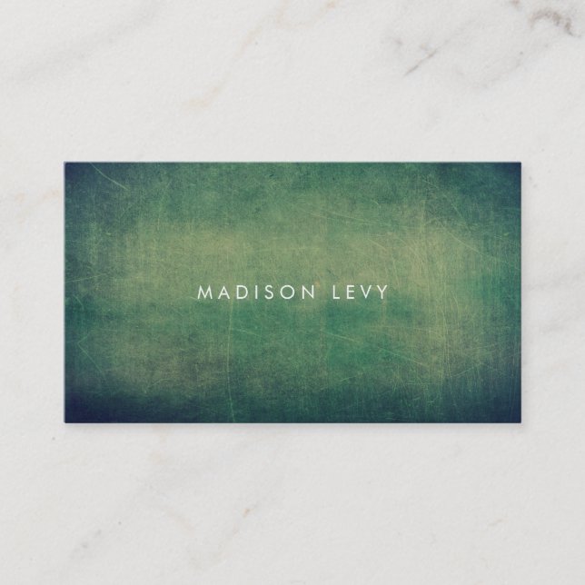 Aqua Green Distressed Minimalist Appointment Cards (Front)
