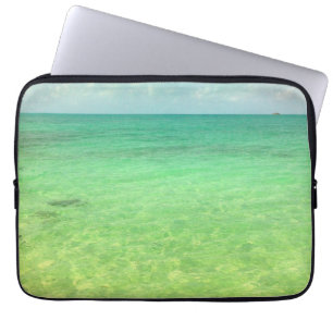 Aqua Green Ocean Turks and Caicos Photo Laptop Sleeve