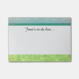 Aqua Green Ocean | Turks and Caicos Photo Post-it Notes