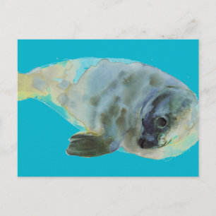 Aqua Green Postcard