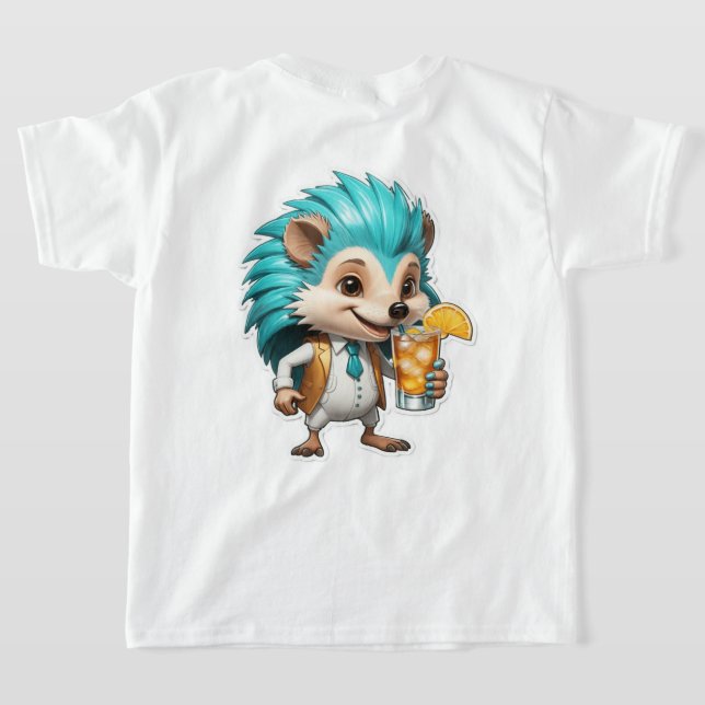 Aqua Hedgehog T-Shirt (Laydown Back)