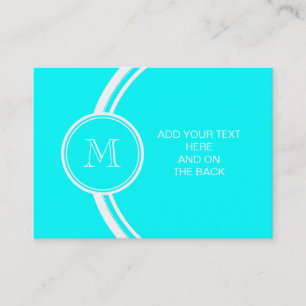 Aqua High End Coloured Personalised Business Card