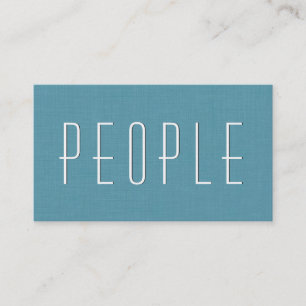 Aqua HUMAN RESOURCES CONSULTANT Simple Style V54 Business Card