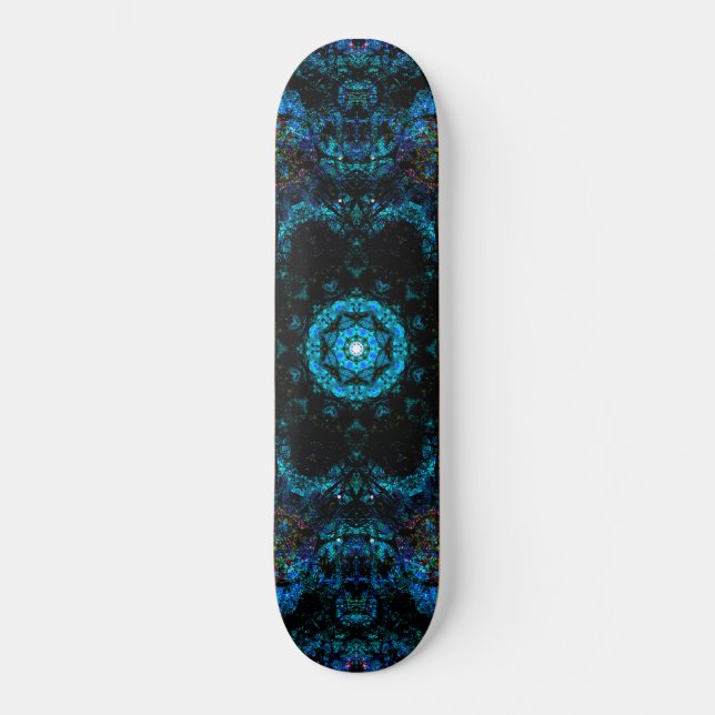 Aqua Kaleidoscope Effect,   Skateboard (Front)
