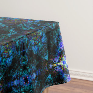 Aqua Kaleidoscope Effect,   Tablecloth