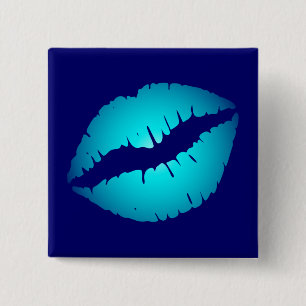 Aqua Kiss 15 Cm Square Badge