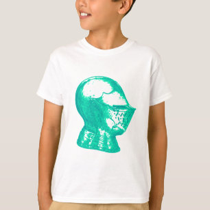 Aqua Knight Armour Mediaeval Helmet Knights T-Shirt