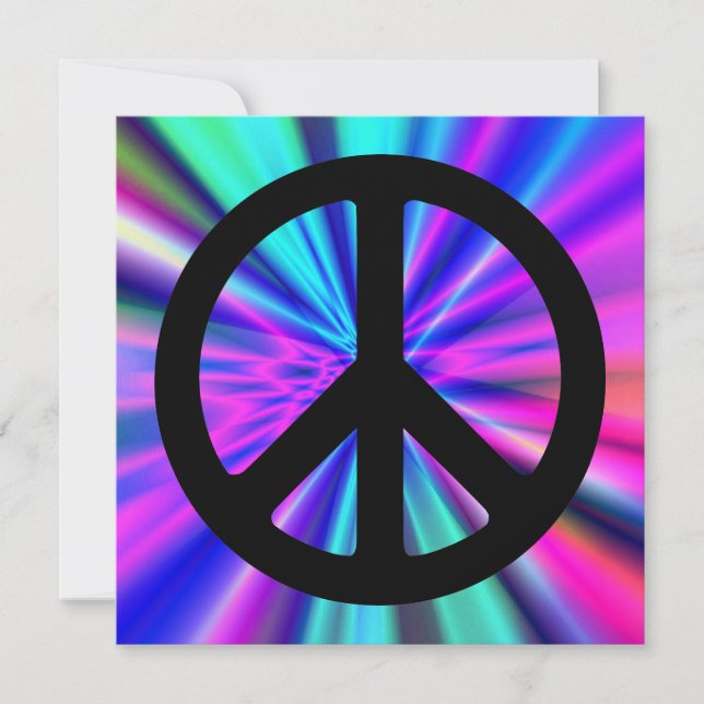 Aqua Light Show with Peace Sign (Front)