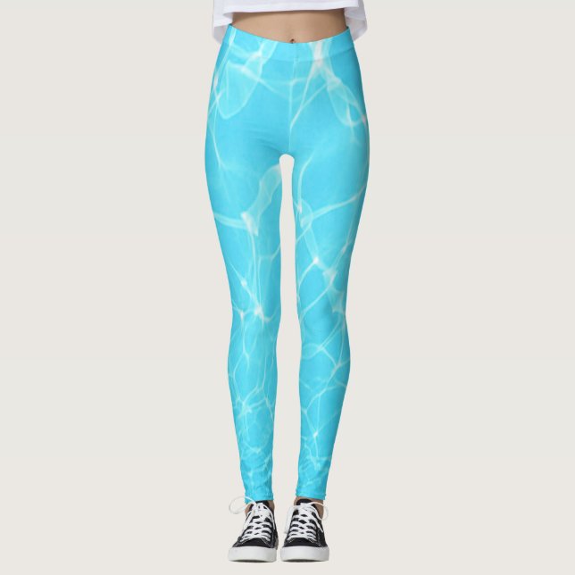 Aqua Magic Abstract Leggings (Front)