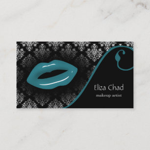 aqua Makeup artist Business Cards