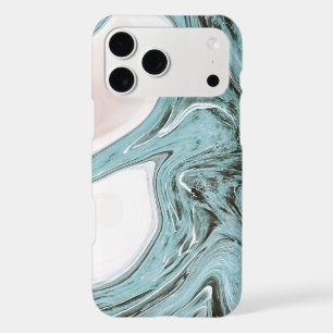 Aqua Marble Flow iPhone Case – Modern Abstract Flu
