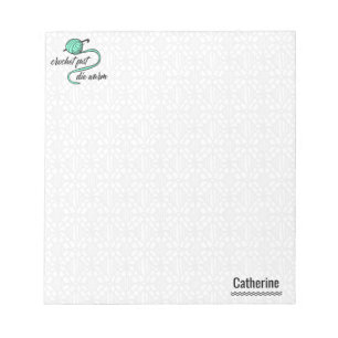 Aqua Menthe Crochet Fast, Die Warm Notepad