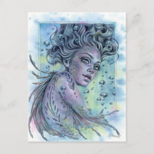 Aqua Mermaid Postcard