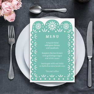 AQUA MEXICAN PAPEL PICADO menu