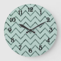 Aqua Mint Glam Chevron Zigzag Stripes