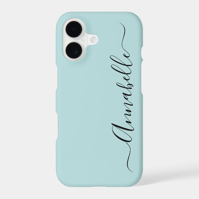 Aqua Mint Green Personalised Name (Back)