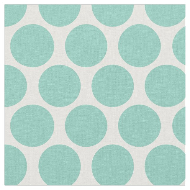 Aqua Mod Dots Fabric (Close Up)