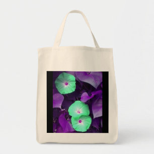 Aqua N Violet Morning Glories Bag