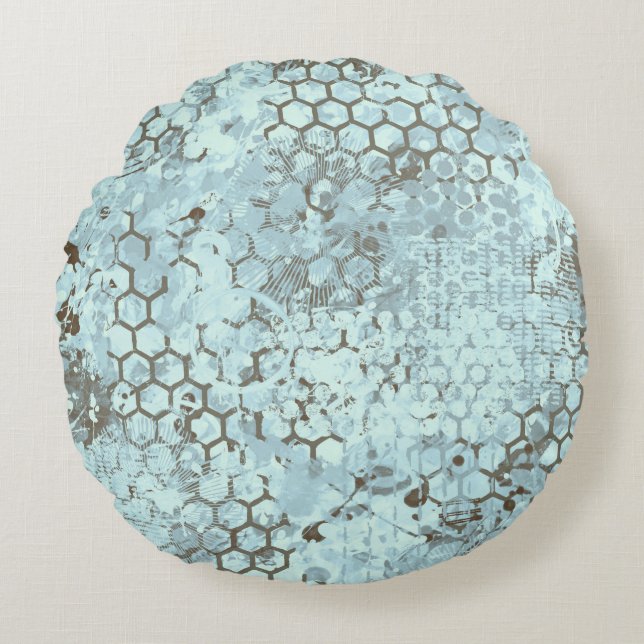 Aqua Odyssey Round Cushion (Front)