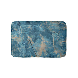 Aqua Onyx Marble: High-Resolution Design. Bath Mat
