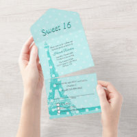 Aqua Paris Themed Sweet 16