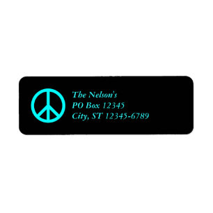 Aqua Peace Symbol, The Nelson'sPO Box 12345City...