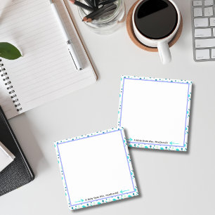 Aqua Polka dot teacher appreciation gift Post-it Notes
