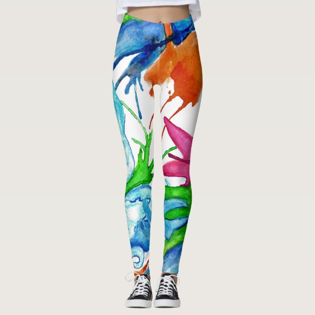 Aqua Reef Leggings (Front)