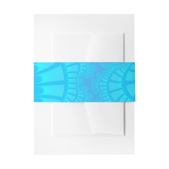 Aqua Remix Invitation Belly Band (Front Example)