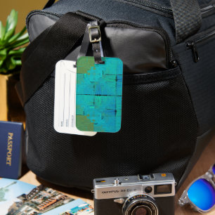 Aqua Resonance Luggage Tag