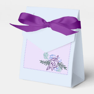 Aqua Rose Wedding Anniversary Favour Box