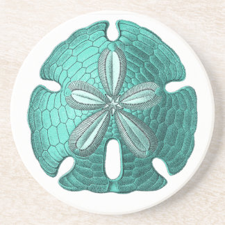 Aqua Sand Dollar Stone Coaster