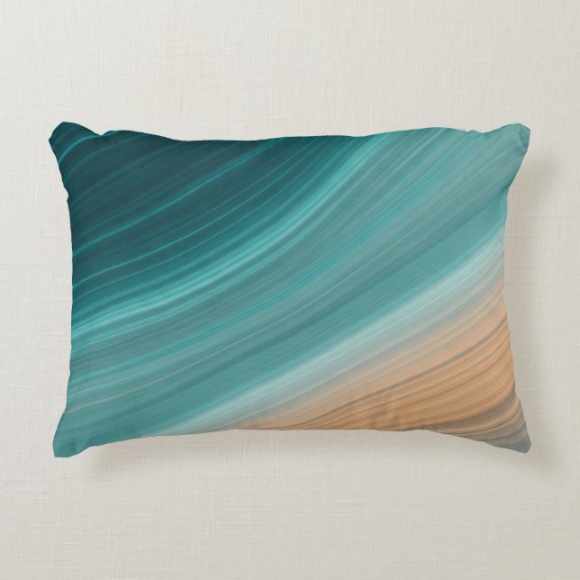 Aqua Sand Flow Decorative Cushion (Front)