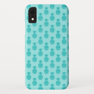 Aqua Sea Foam Blue Pineapple Pattern Case-Mate iPhone Case