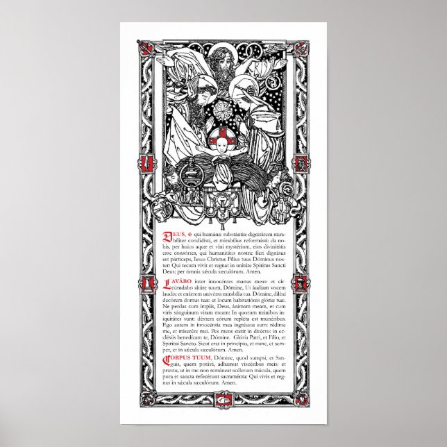 "Aqua" Side Altar Card Poster (Front)