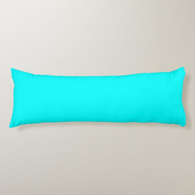Aqua (solid colour) body cushion (Front)
