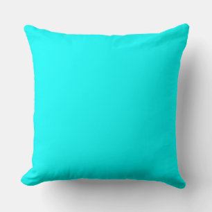 Aqua (solid colour) cushion