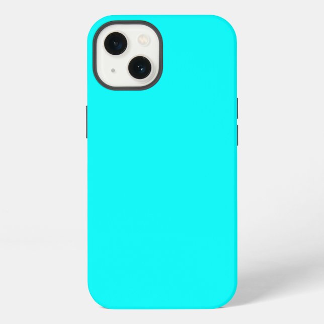 Aqua (solid colour) iPhone case (Back)