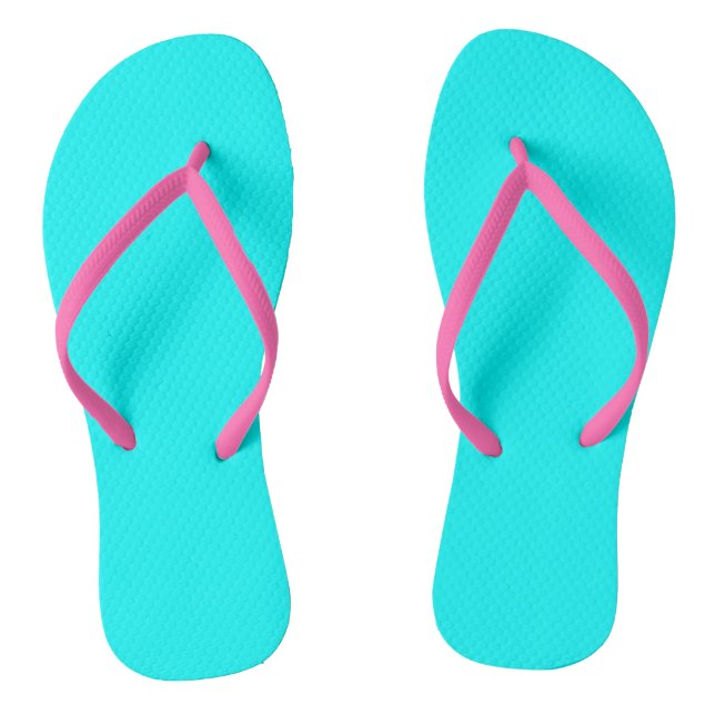 Aqua (solid colour) jandals (Footbed)