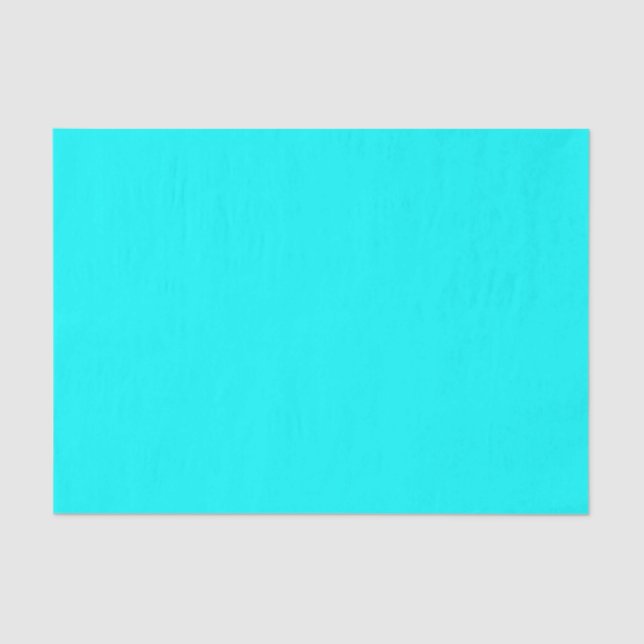 Aqua (solid colour) tissue paper (Front)